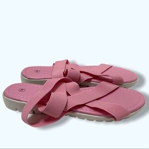 Women’s Faux Leather 7W Strappy Sandals Flip Flops
